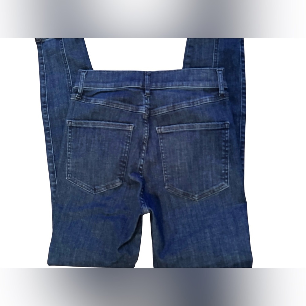 Express Hyper Stretch Ankle Legging Dark Blue Denim Jeans 4R - Picture 5 of 10